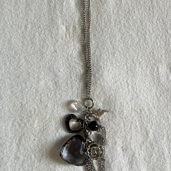 ‘Funky’ Silver Tone w/ Crystals & Charms by Avenue - Picture 2 of 6